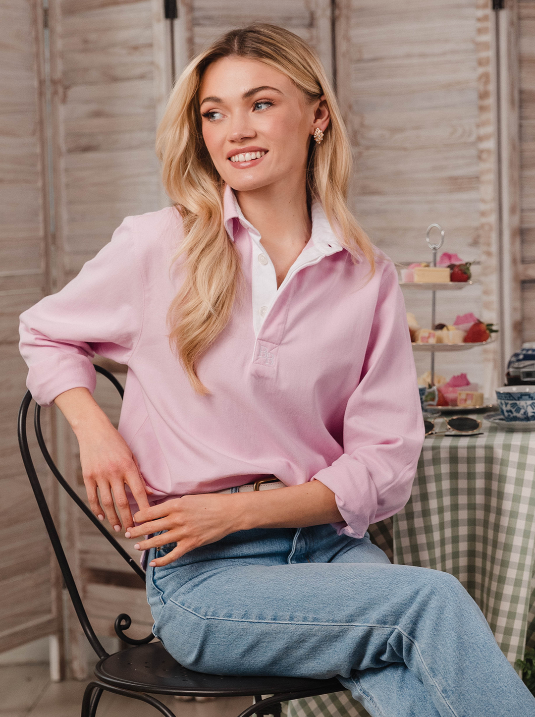 Sunny Cove Unisex Deck Shirt - Pink