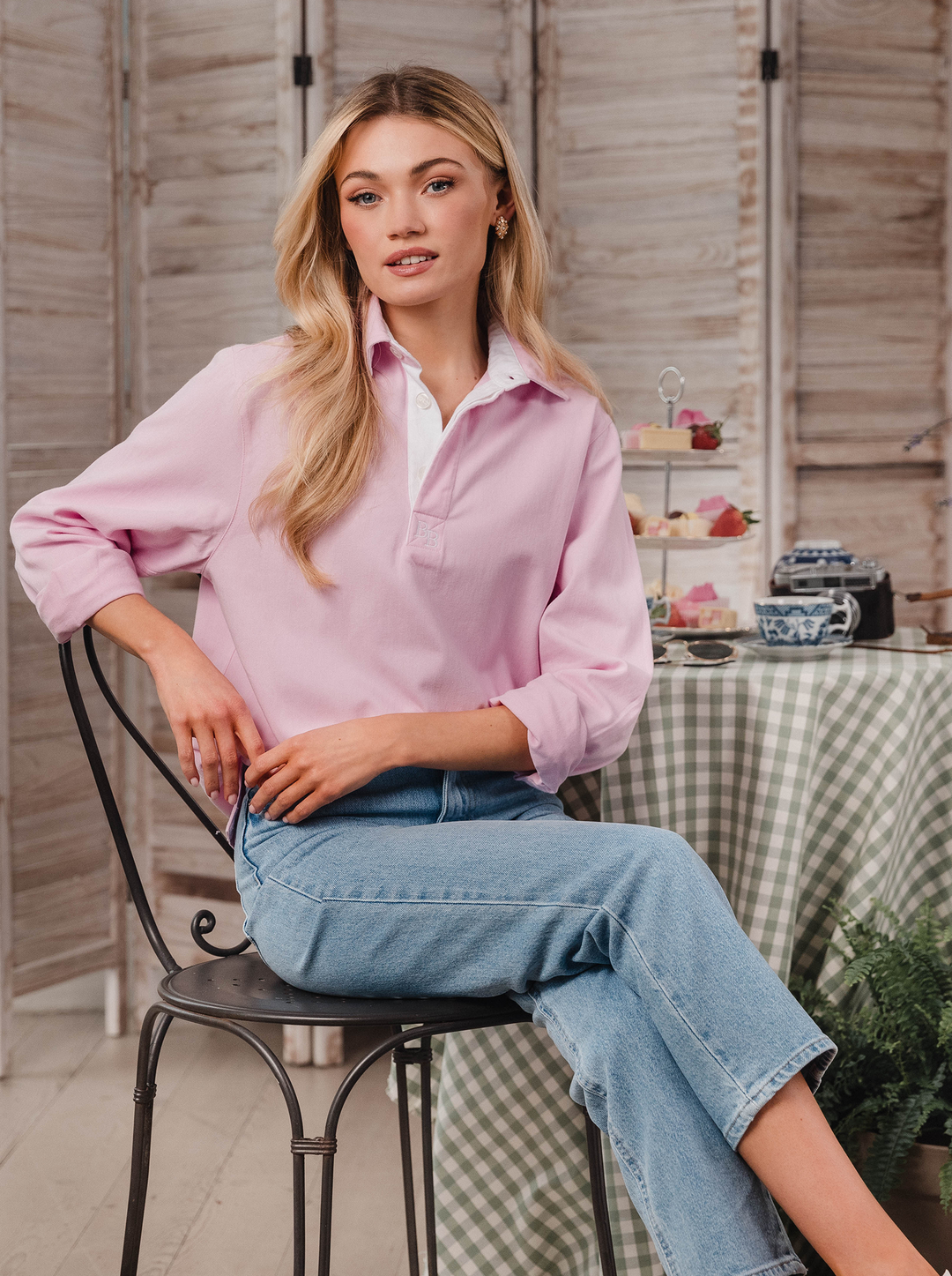 Sunny Cove Unisex Deck Shirt - Pink