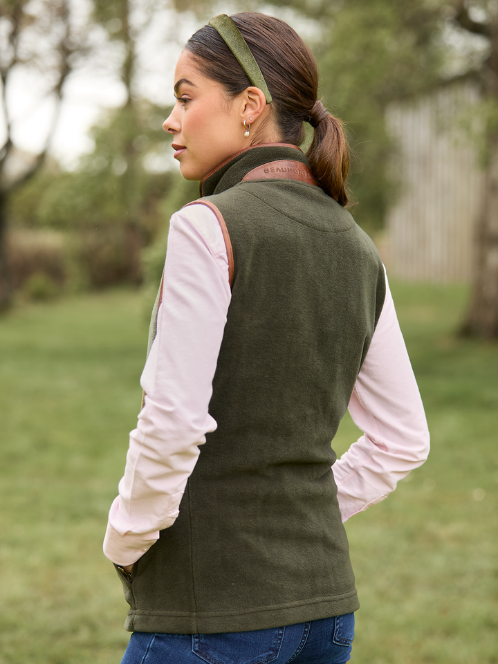 Topsham Women's Fleece Gilet - Khaki