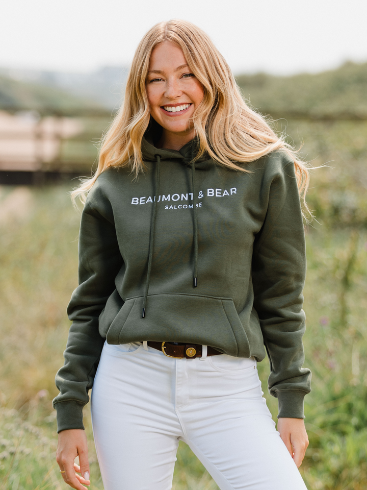 Hope Cove Unisex Hoodie - Khaki