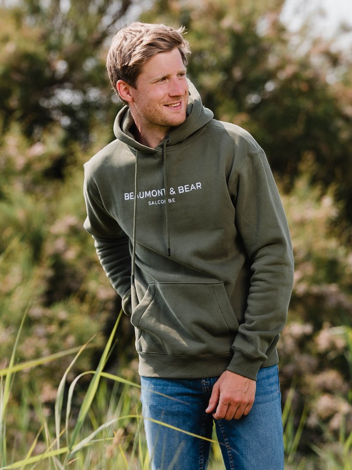 Hope Cove Unisex Hoodie - Khaki