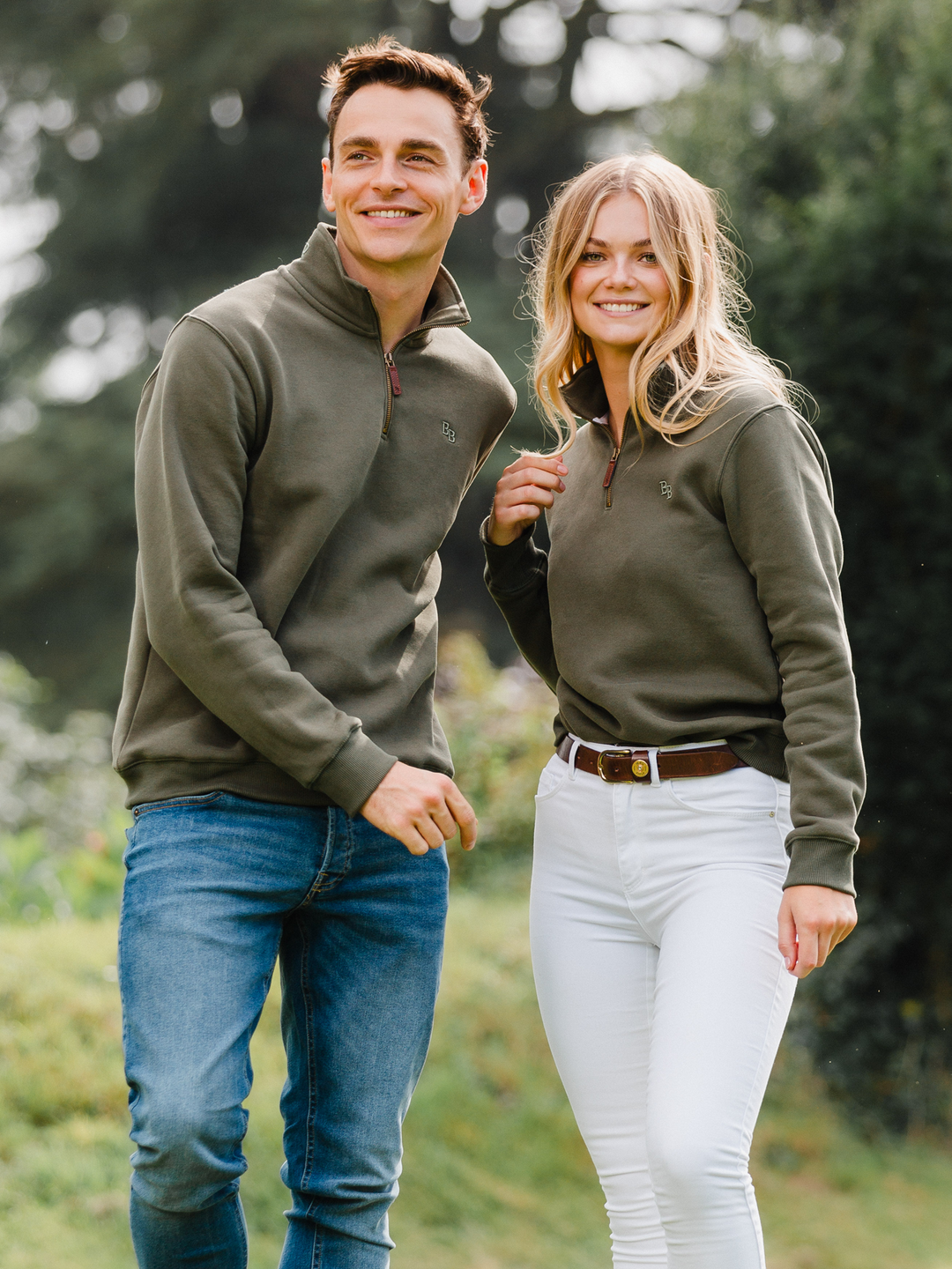 Tuckenhay Unisex Quarter Zip - Khaki