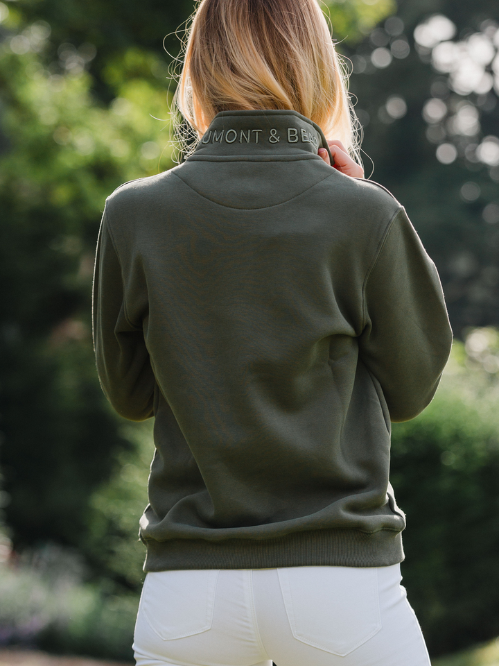 Tuckenhay Unisex Quarter Zip - Khaki