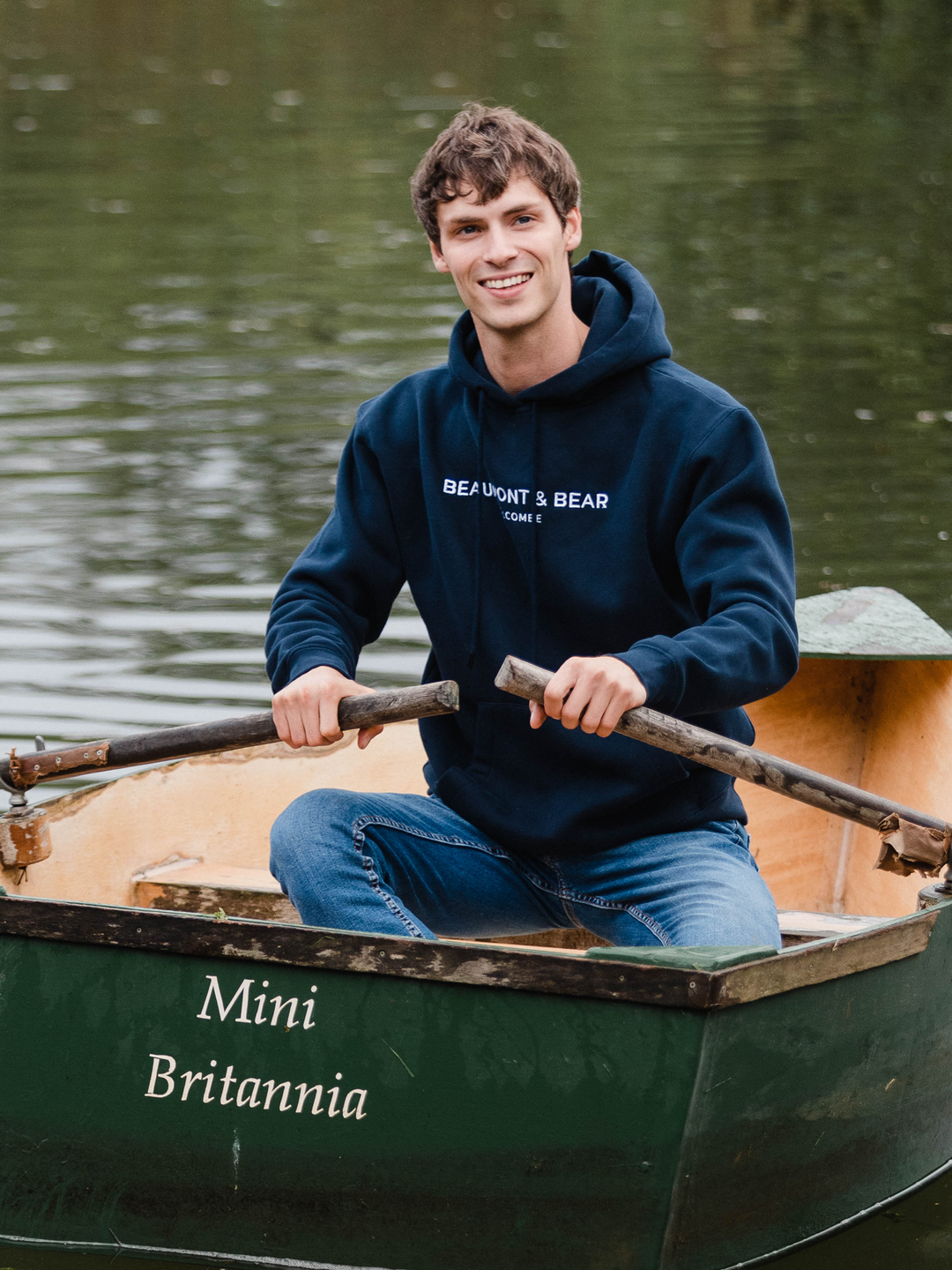 Hope Cove Unisex Hoodie - Navy